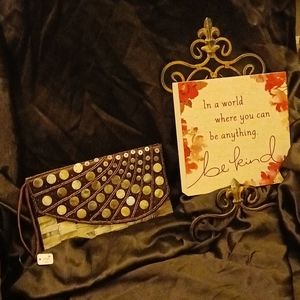 STEM handmade artisan clutch/wristlet ~NWT ~WOW!~